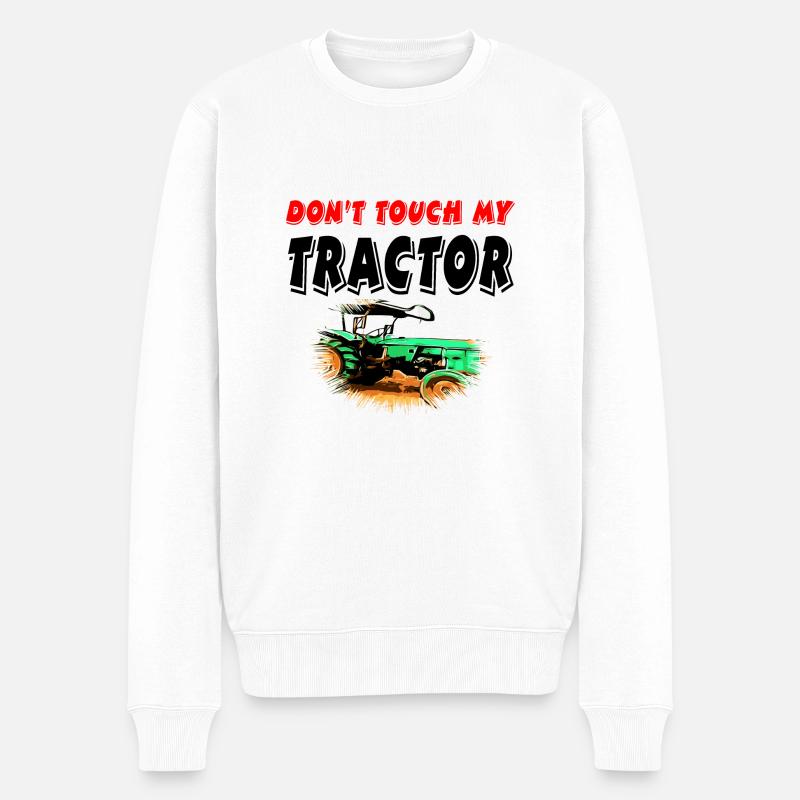Tracteur - Pull Premium bio Homme - blanc