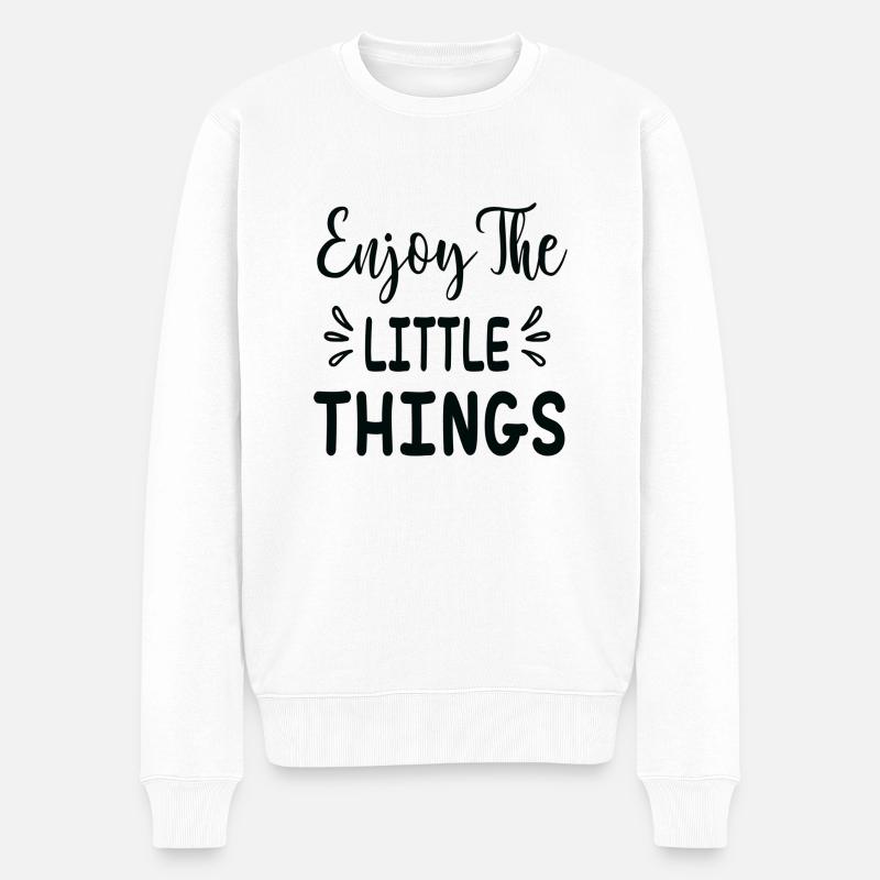 Profitez des petites choses - Pull Premium bio Homme - blanc