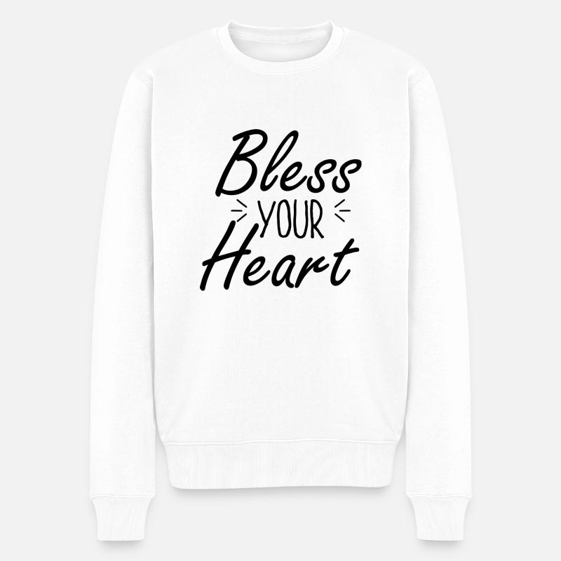 Bénis ton cœur - Pull Premium bio Homme - blanc