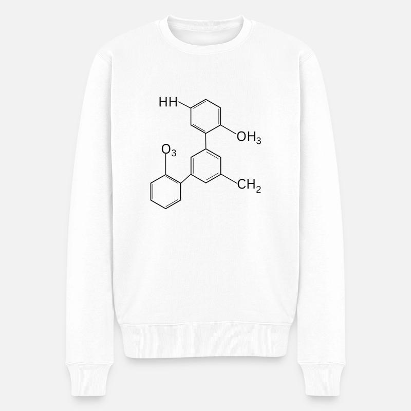Chemie - Männer Premium Bio Pullover - Weiß