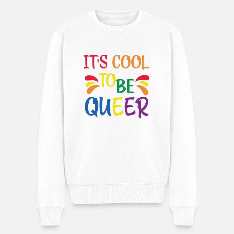 C’est cool d’être queer - Pull Premium bio Homme - blanc