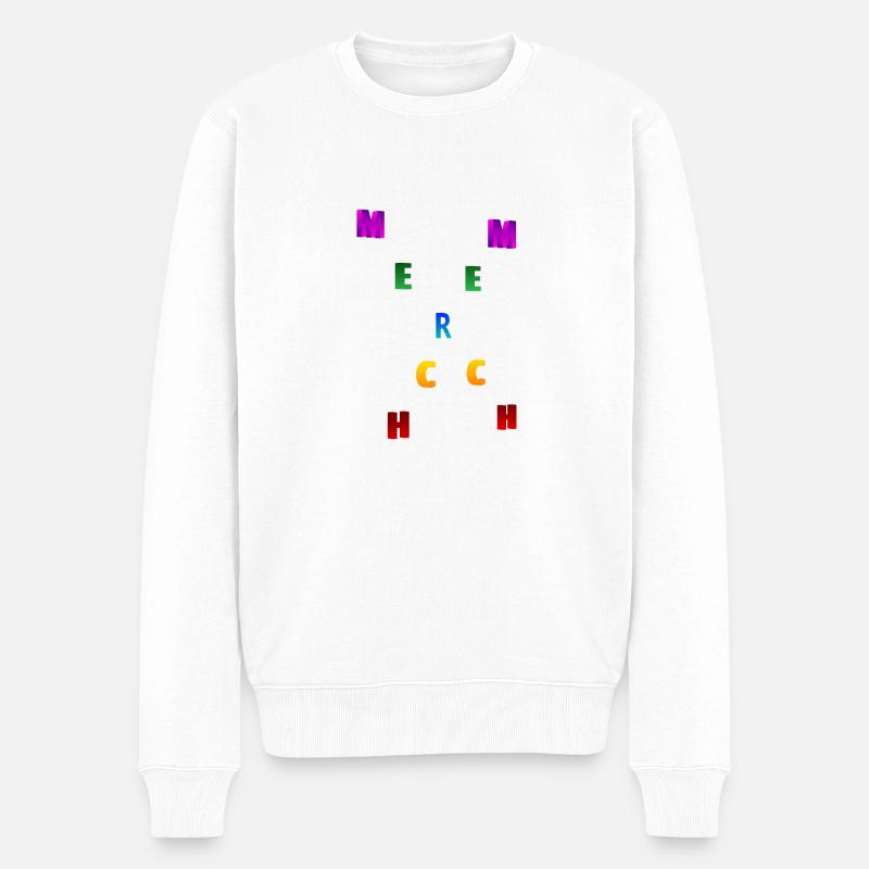 Merch Merch 2 - Männer Premium Bio Pullover - Weiß