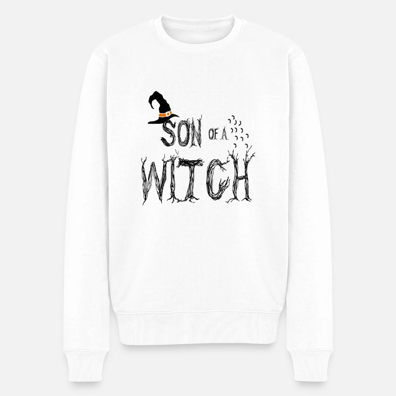 Son of a Witch - Männer Premium Bio Pullover - Weiß