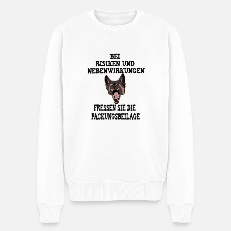 GAG - Männer Premium Bio Pullover - Weiß