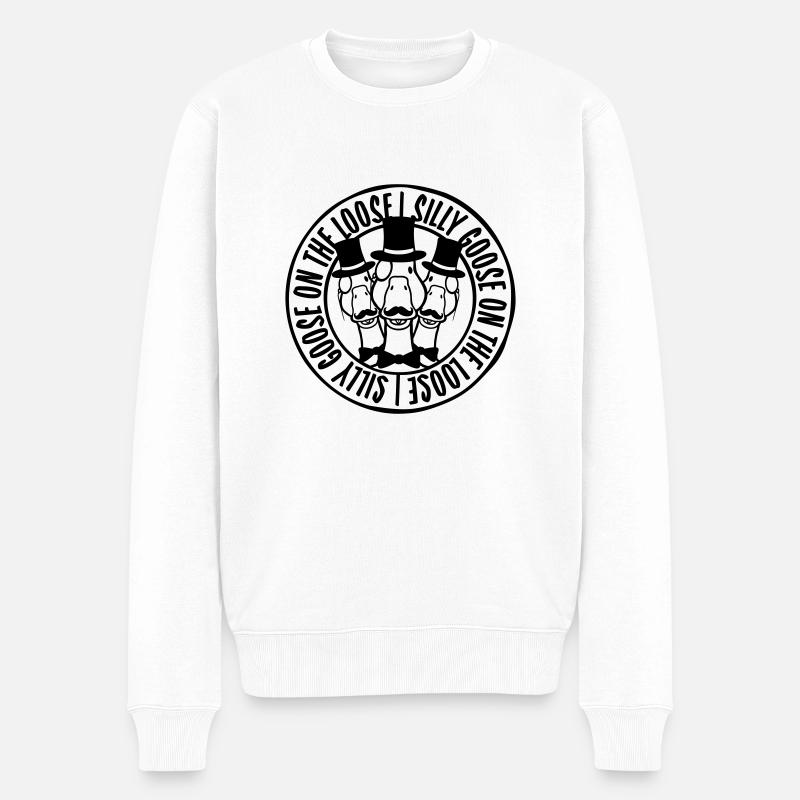 oie en liberté - Pull Premium bio Homme - blanc