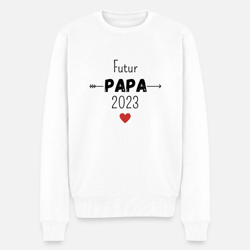 Futur papa 2023 - Pull Premium bio Homme - blanc