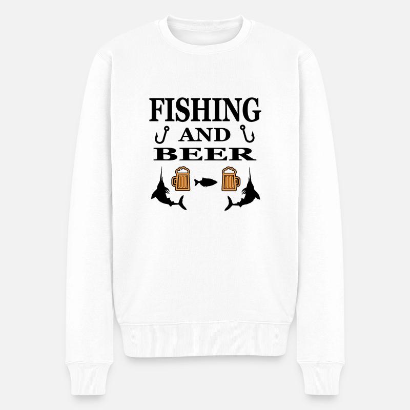 Pêche - Pull Premium bio Homme - blanc