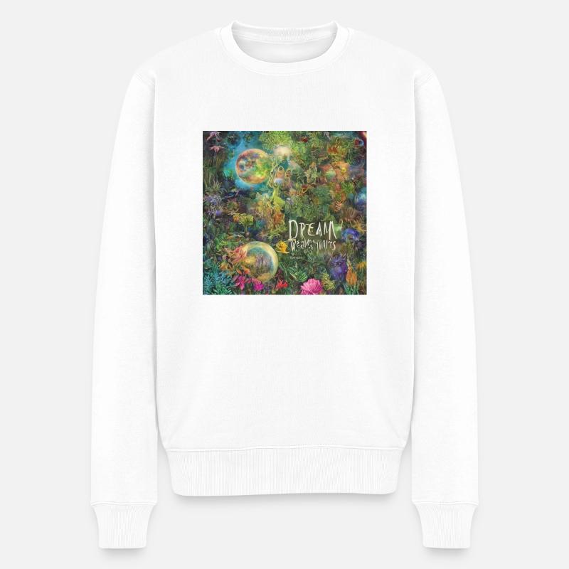 Dreamylife V3 - Männer Premium Bio Pullover - Weiß