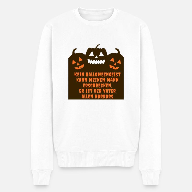 Halloween Party - Männer Premium Bio Pullover - Weiß