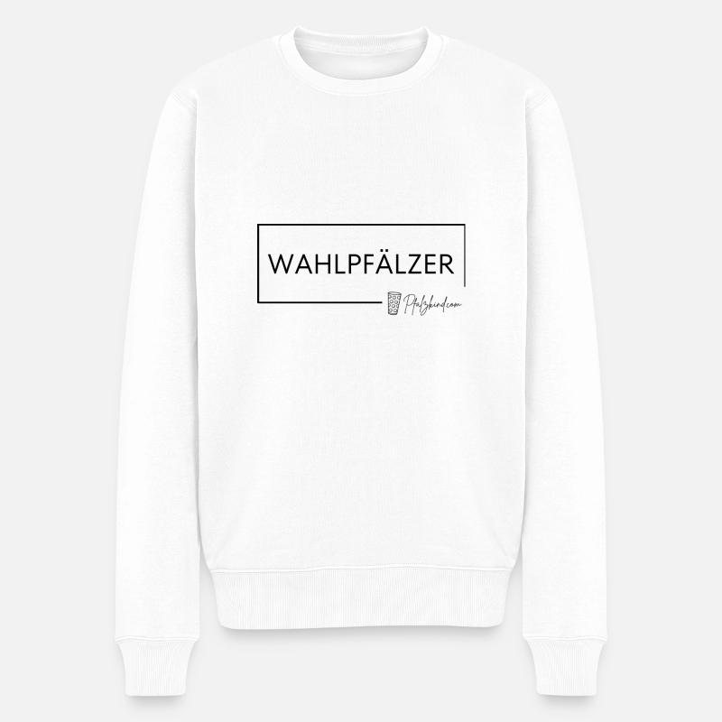 WAHLPFÄLZER2 - Männer Premium Bio Pullover - Weiß