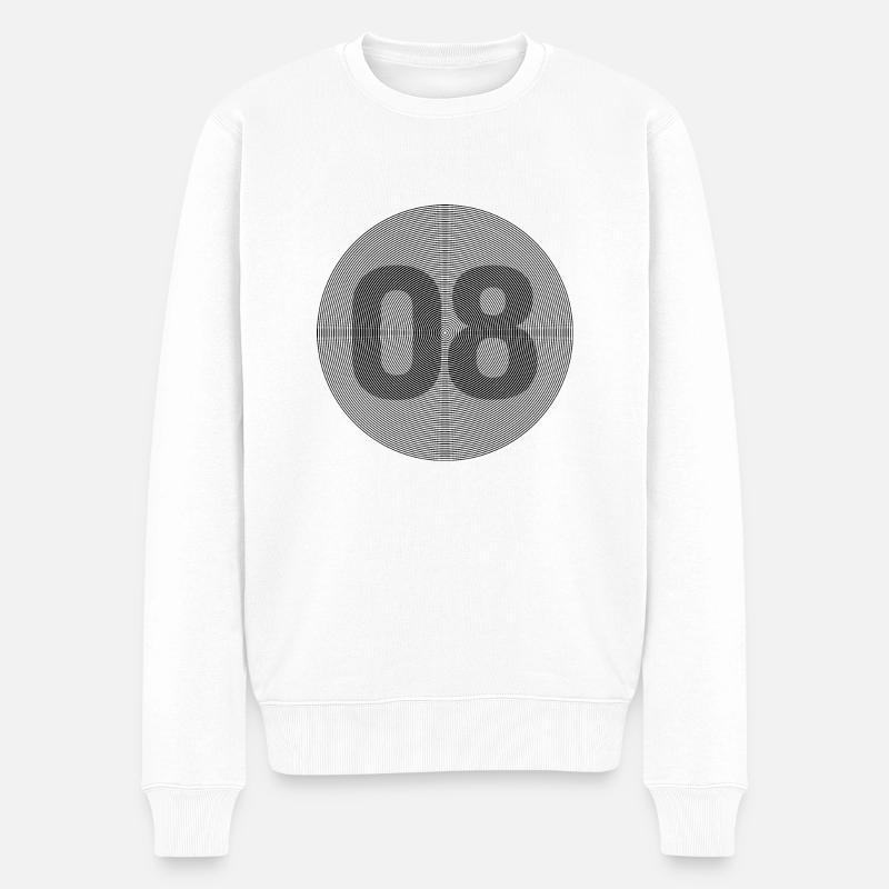 08 - Männer Premium Bio Pullover - Weiß