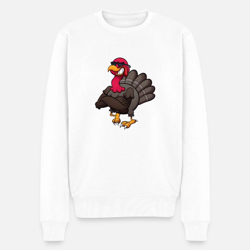 Coole Türkei - Männer Premium Bio Pullover - Weiß