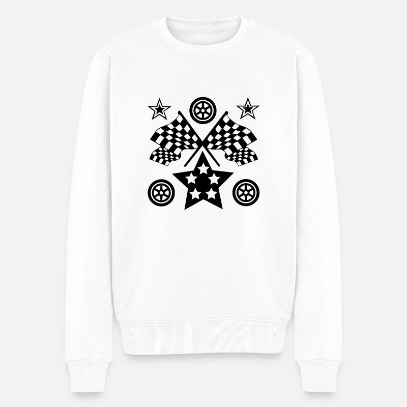 Voiture - Pull Premium bio Homme - blanc