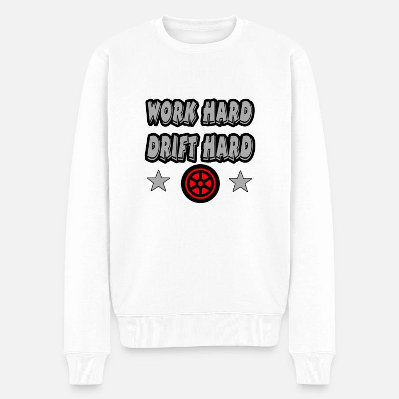 Auto - Männer Premium Bio Pullover - Weiß