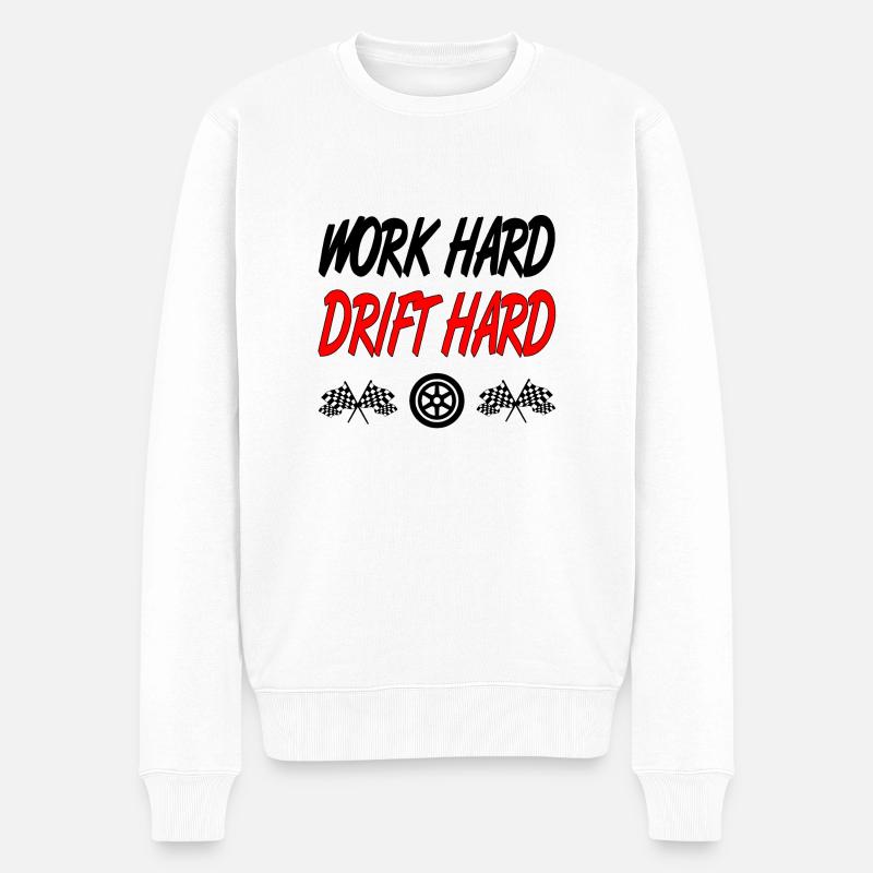 Auto - Männer Premium Bio Pullover - Weiß