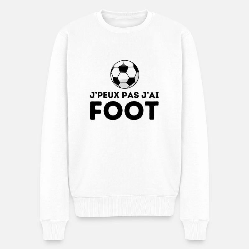 J'peux pas j'ai foot tshirt, pull, casquette - Pull Premium bio Homme - blanc