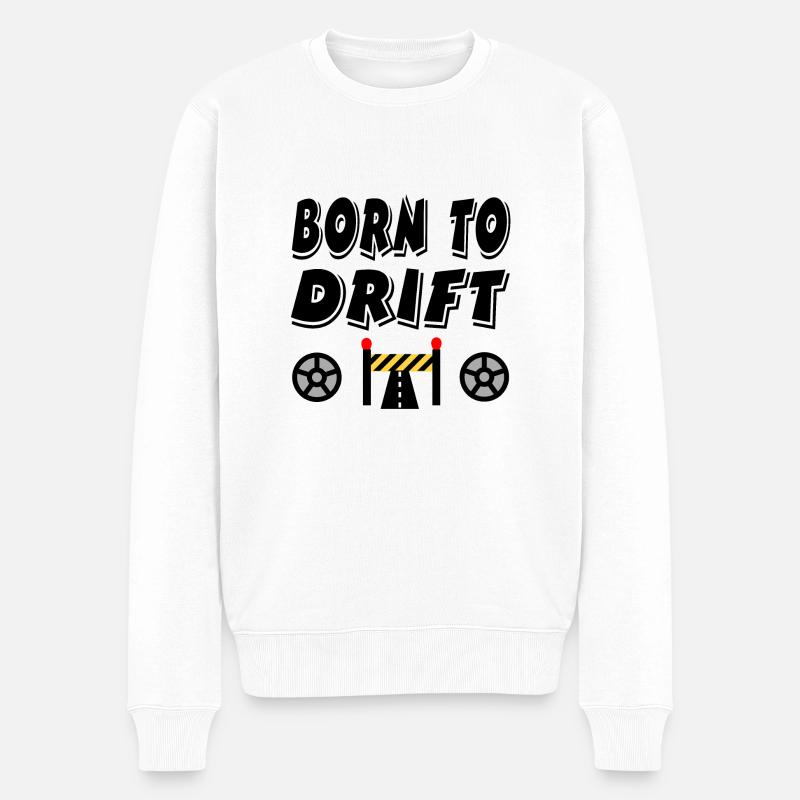 Auto - Männer Premium Bio Pullover - Weiß