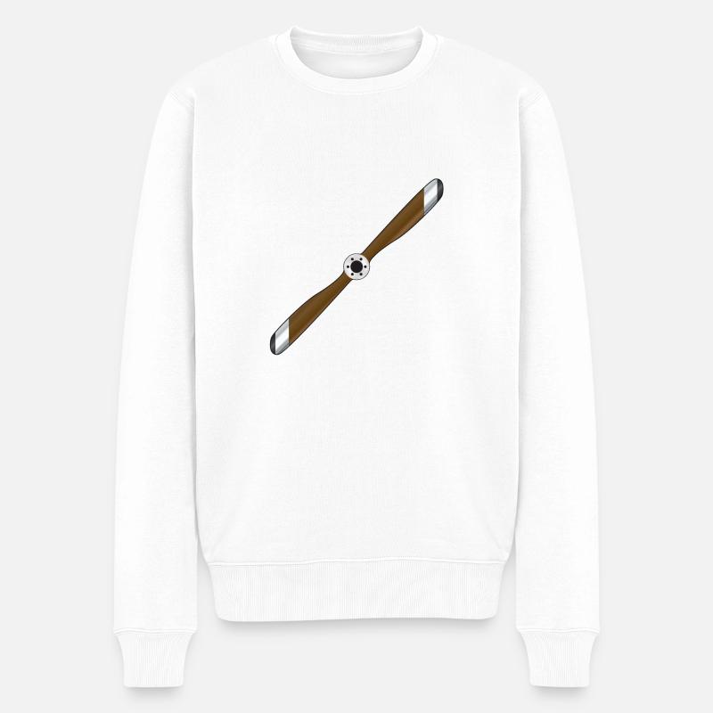 Hélice d’avion - Pull Premium bio Homme - blanc