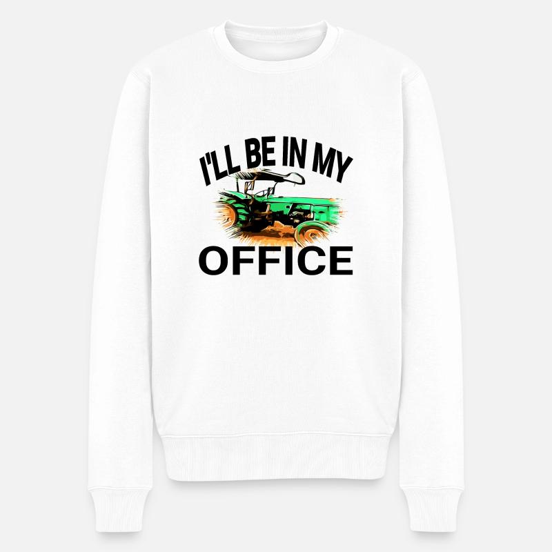 Traktor - Männer Premium Bio Pullover - Weiß