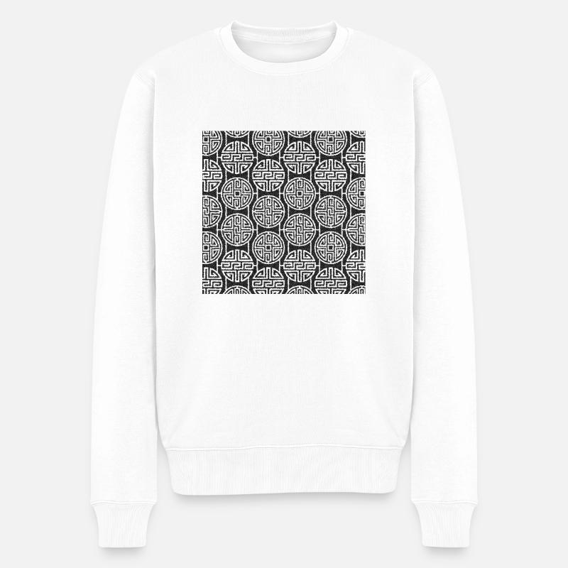 Modèle chinois - Pull Premium bio Homme - blanc