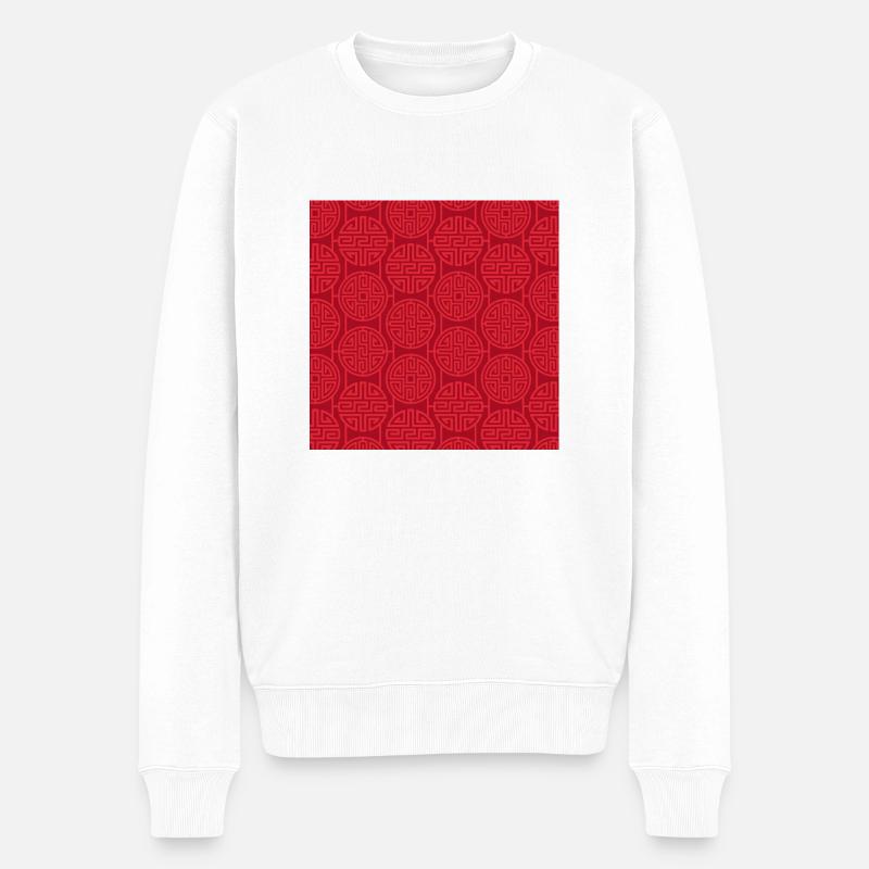 Modèle chinois - Pull Premium bio Homme - blanc