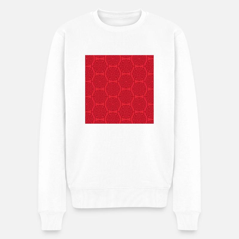 Modèle chinois - Pull Premium bio Homme - blanc