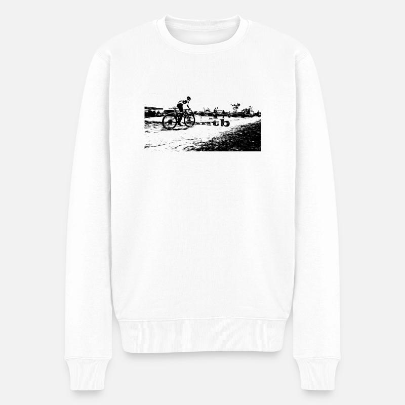 vtt mtb vélo bmx - Pull Premium bio Homme - blanc