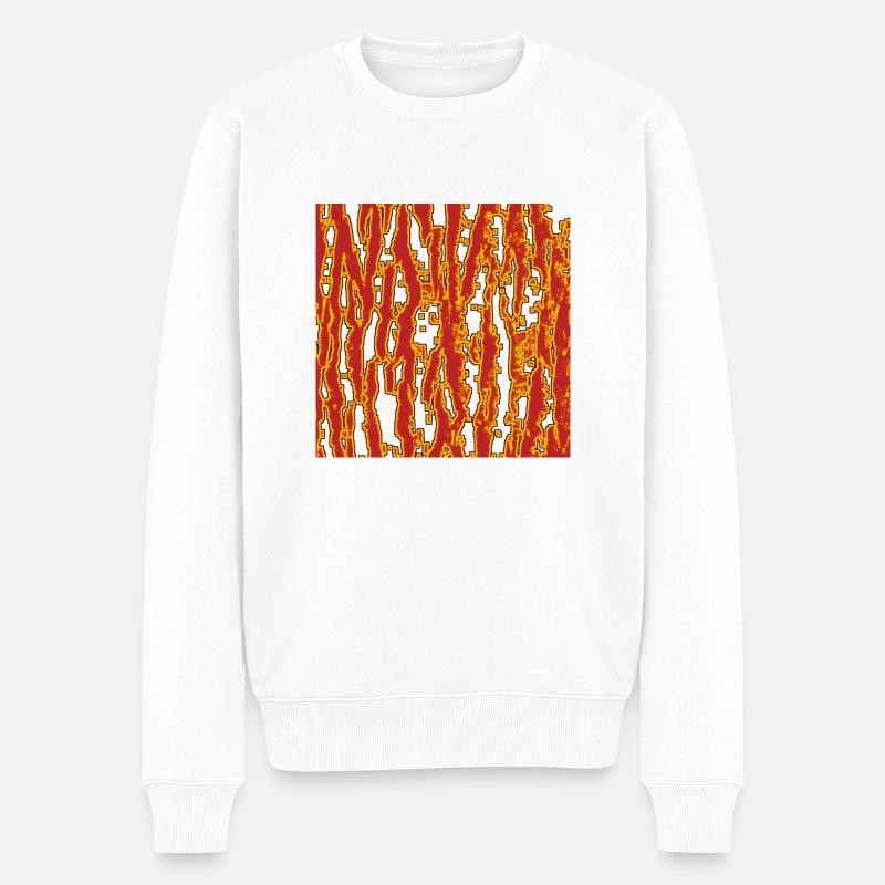 Bork - Männer Premium Bio Pullover - Weiß