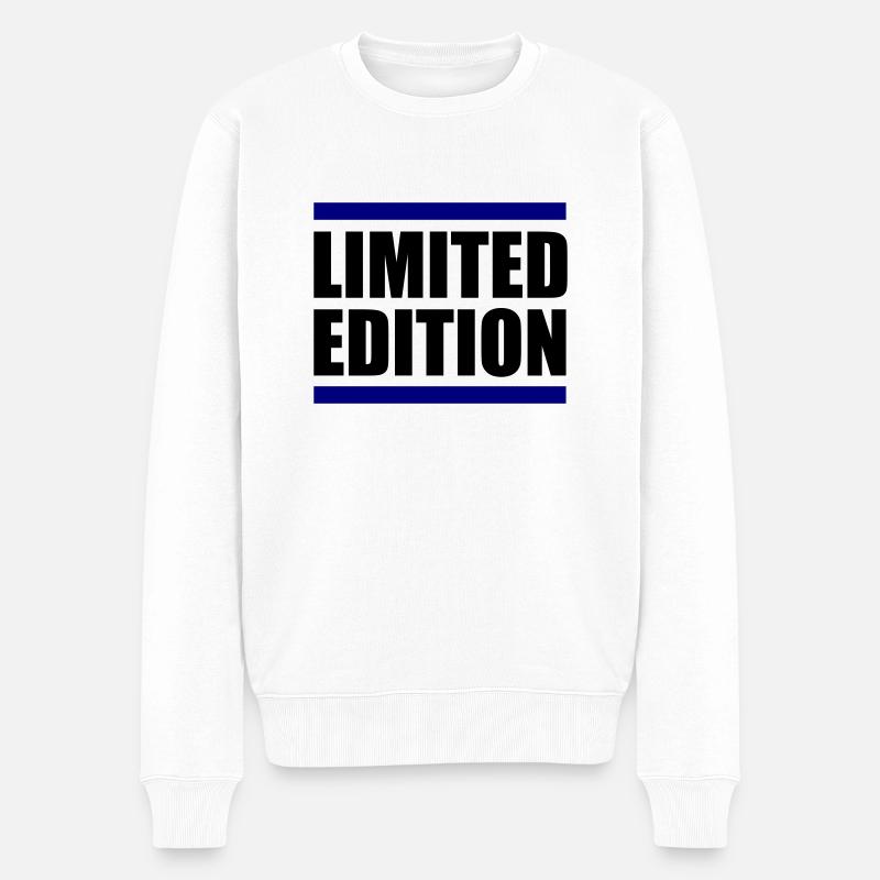 Limited Edition - Männer Premium Bio Pullover - Weiß