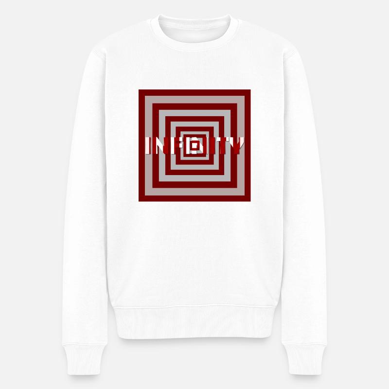 INFINITY - Männer Premium Bio Pullover - Weiß