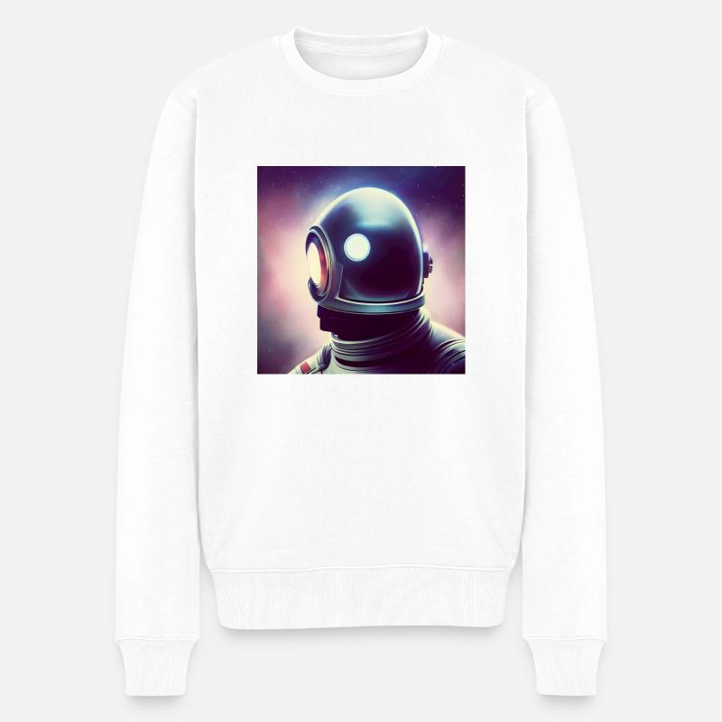 Héros de l’espace - Pull Premium bio Homme - blanc