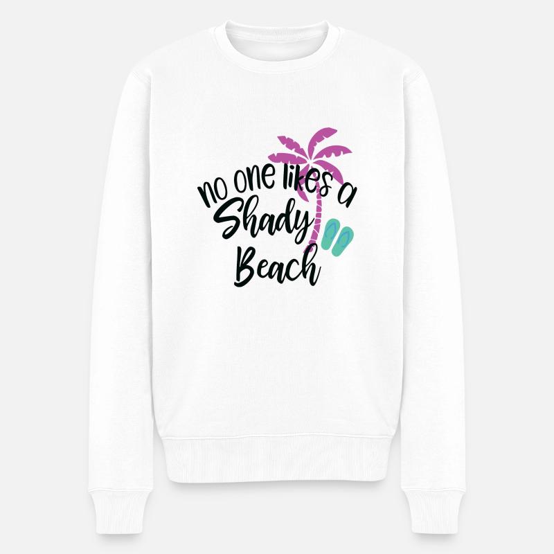 Personne n’aime une plage ombragée - Pull Premium bio Homme - blanc