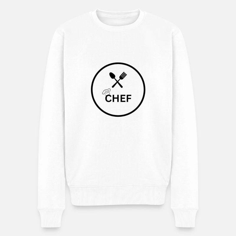 Coocking Chef - Pull Premium bio Homme - blanc