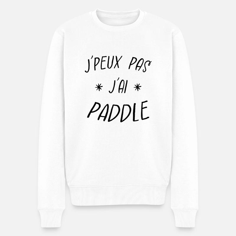 j'peux pas j'ai paddle - Pull Premium bio Homme - blanc