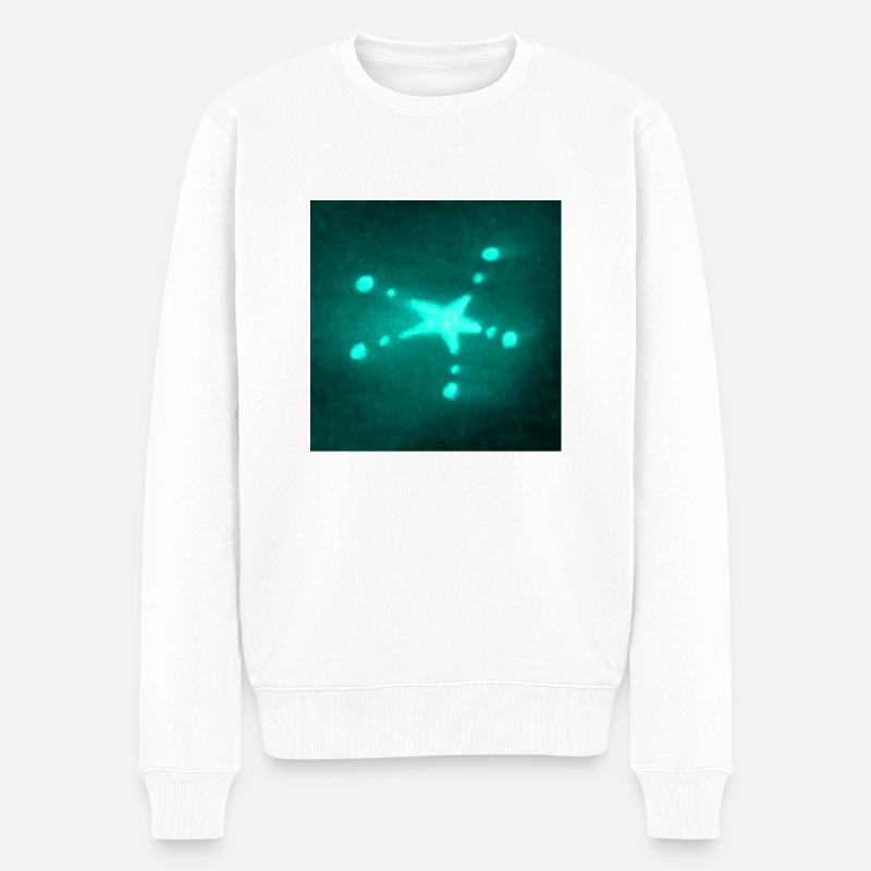 AZULITO STAR - Pull Premium bio Homme - blanc