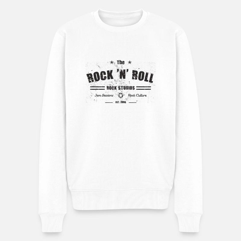 ROCK 'N' ROLL ROCK STUDIOS - Pull Premium bio Homme - blanc