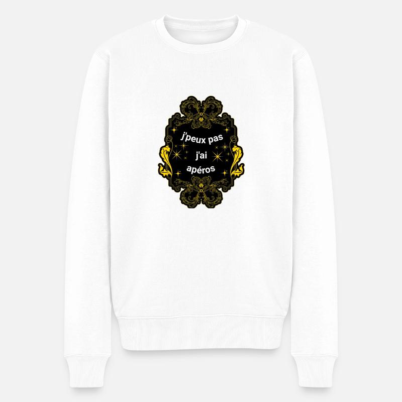 j peux pas j ai apéros - Pull Premium bio Homme - blanc