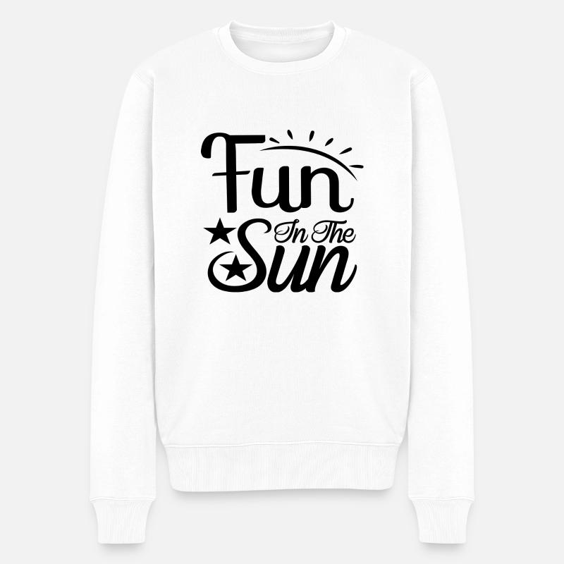 S’amuser au soleil - Pull Premium bio Homme - blanc