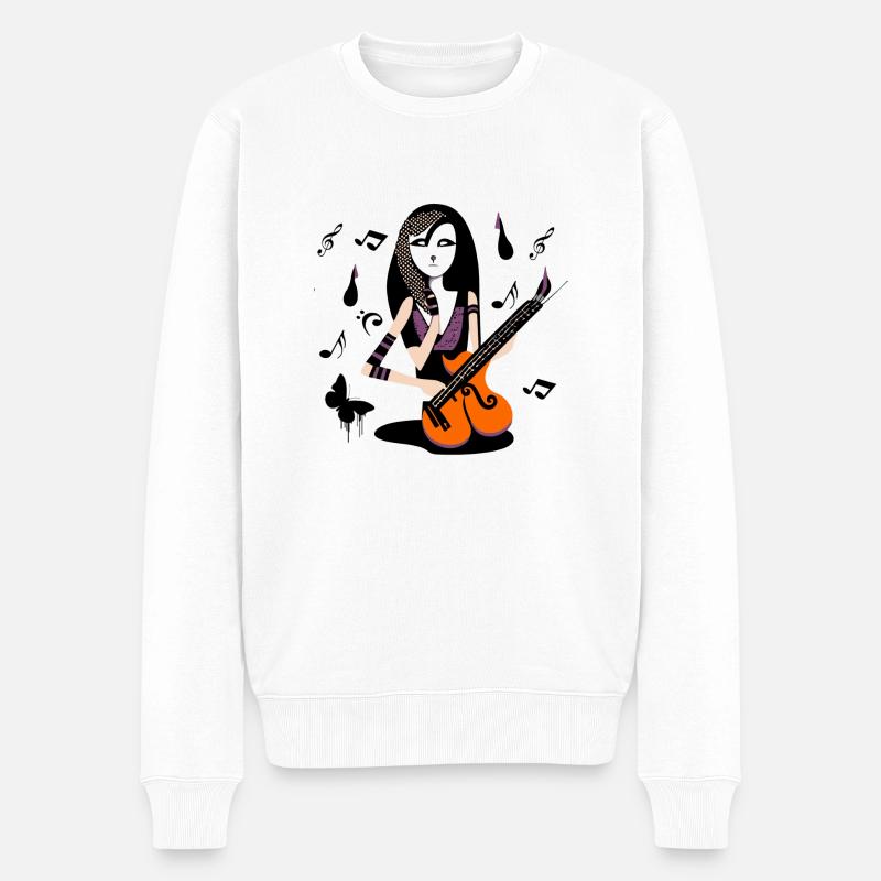 Fille de la musique - Pull Premium bio Homme - blanc