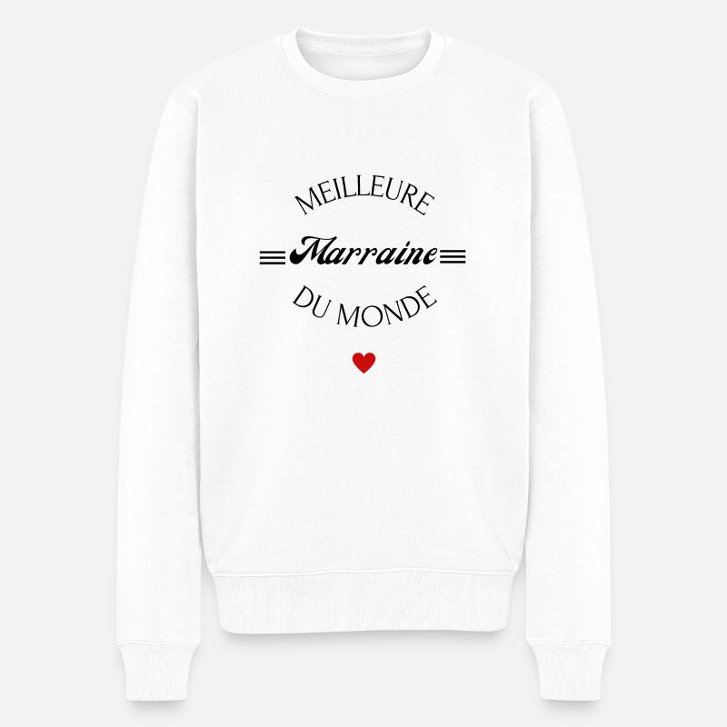 meilleure marraine du monde - Pull Premium bio Homme - blanc