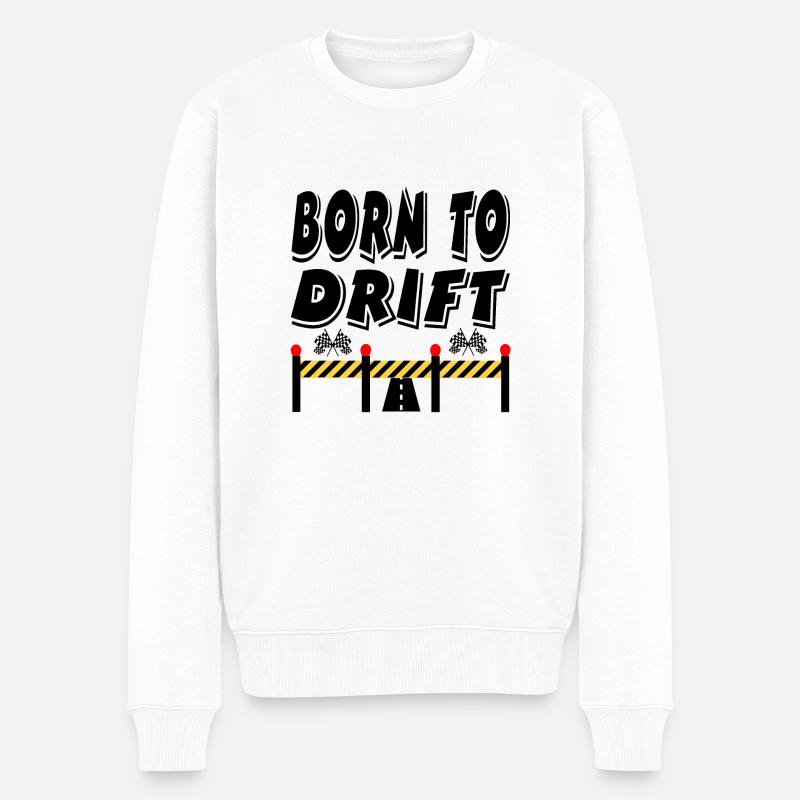 Auto - Männer Premium Bio Pullover - Weiß