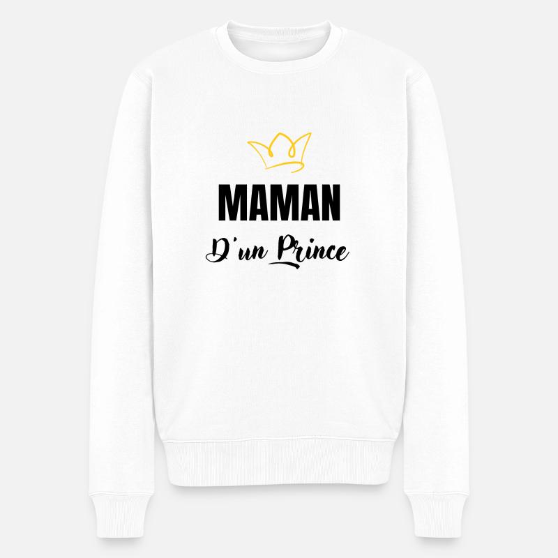 maman d'un prince - Pull Premium bio Homme - blanc
