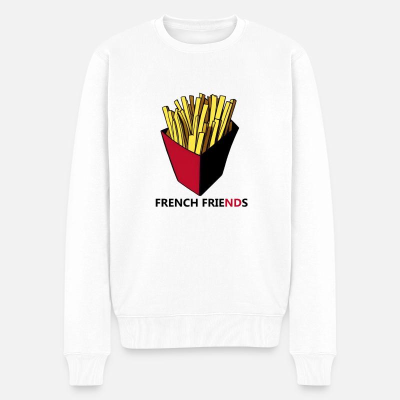 Frites - Pull Premium bio Homme - blanc