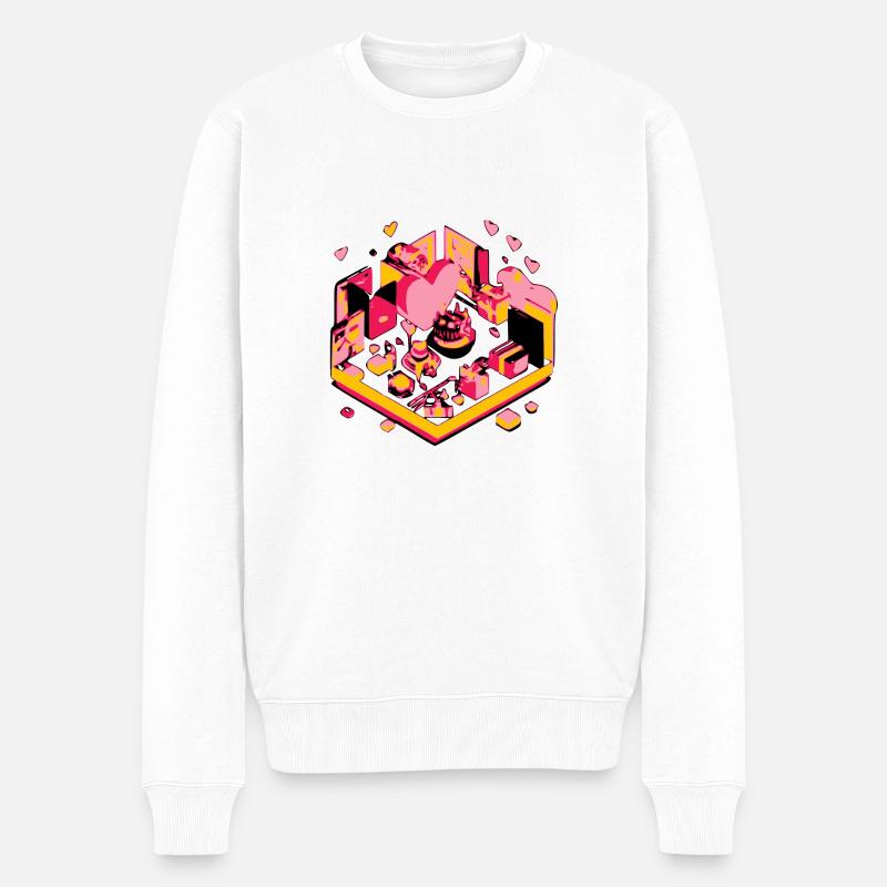Maison d'amour - Pull Premium bio Homme - blanc