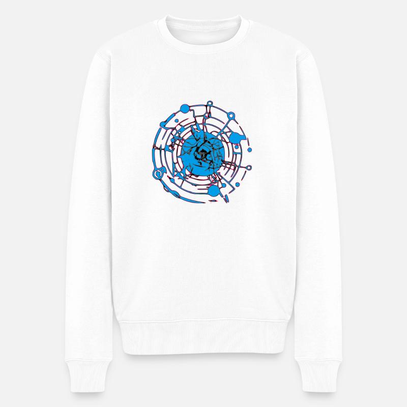 Cyber monde - Pull Premium bio Homme - blanc