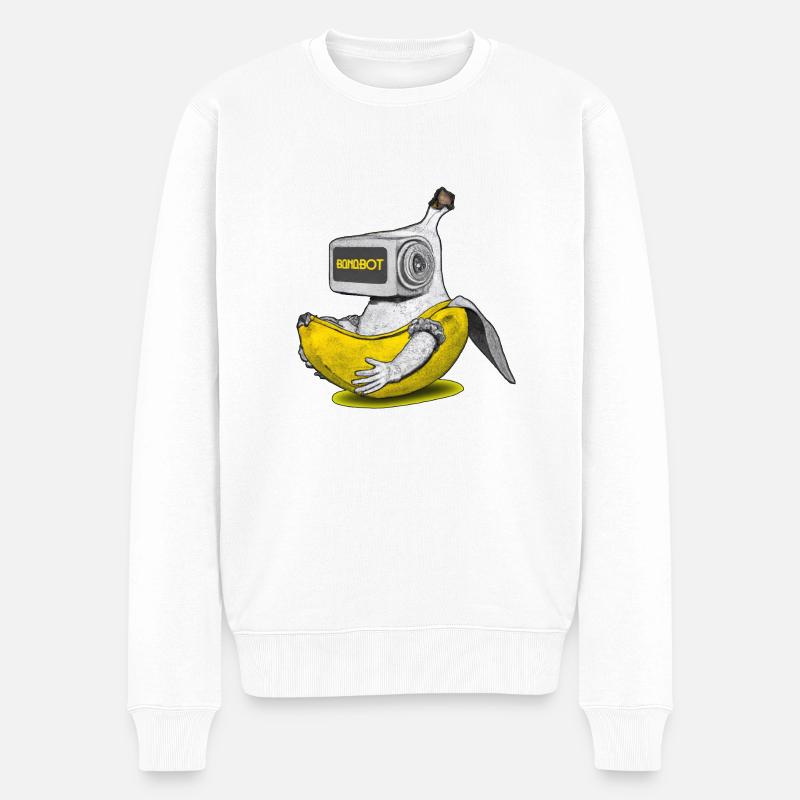 Banabot - Männer Premium Bio Pullover - Weiß