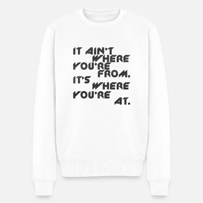 C’est d’où tu viens - Pull Premium bio Homme - blanc