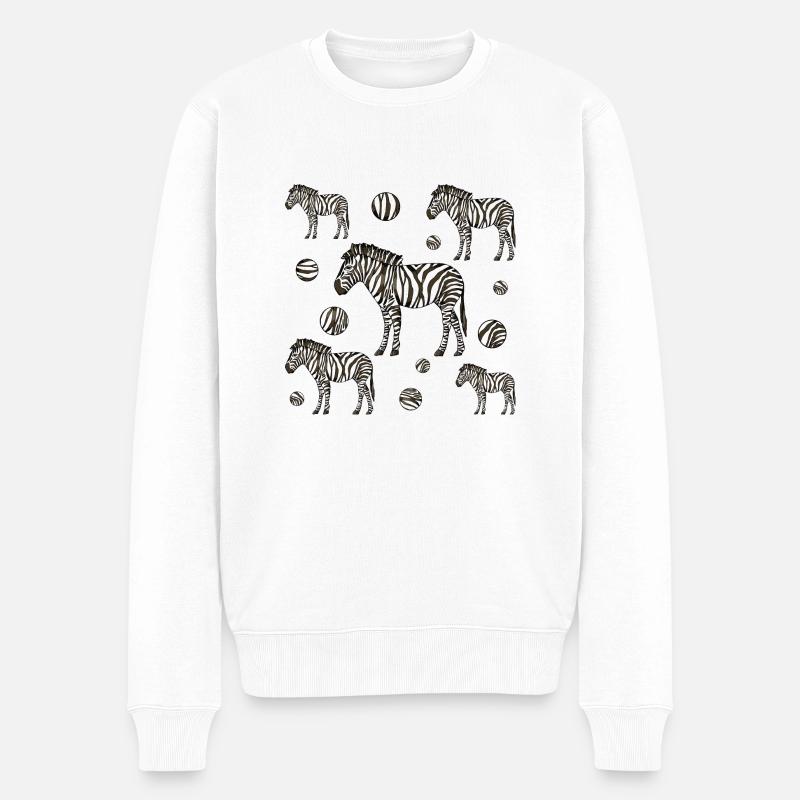 Zèbres - Pull Premium bio Homme - blanc