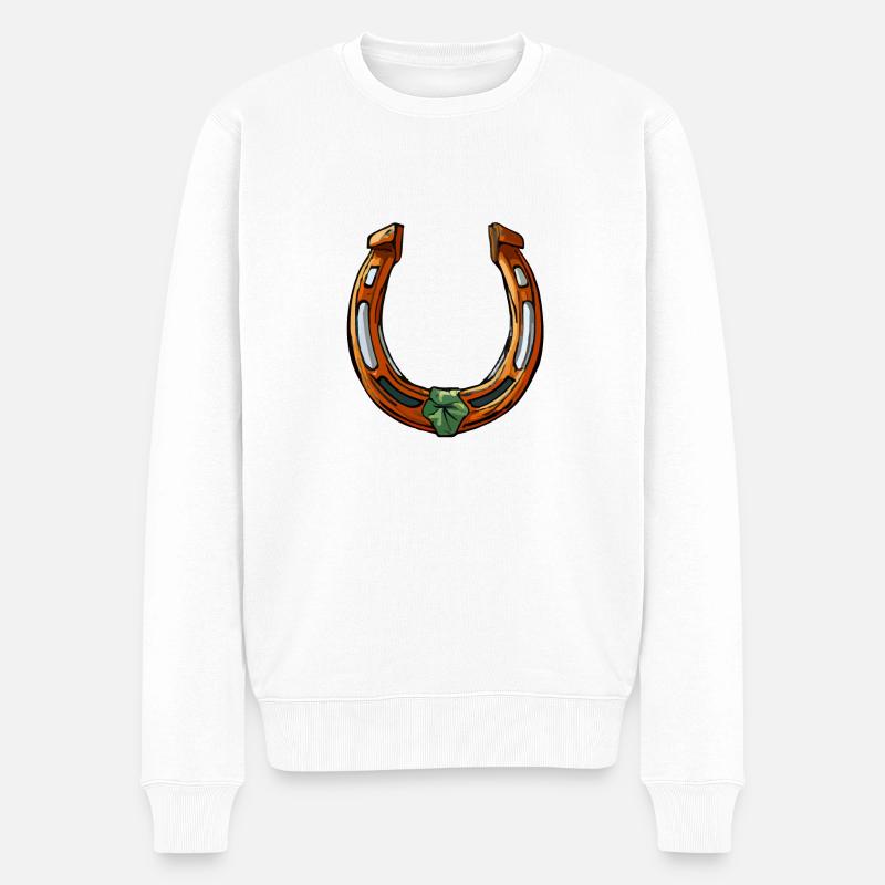 Fer à cheval - Pull Premium bio Homme - blanc