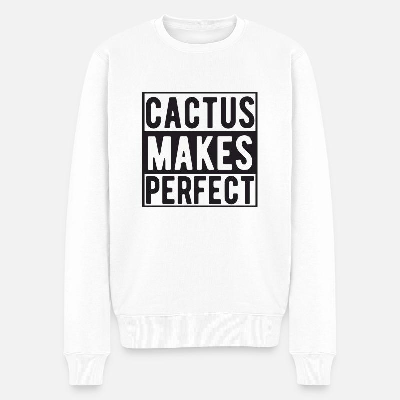 Le cactus rend parfait - Pull Premium bio Homme - blanc